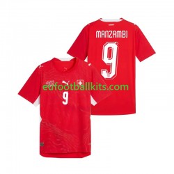 Switzerland Johan Manzambi 9 Home Football Shirts World Cup 2026 Men LS