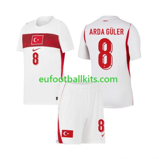 Turkey Arda Guler 8 Away Football Shirts World Cup 2026 Kids LS