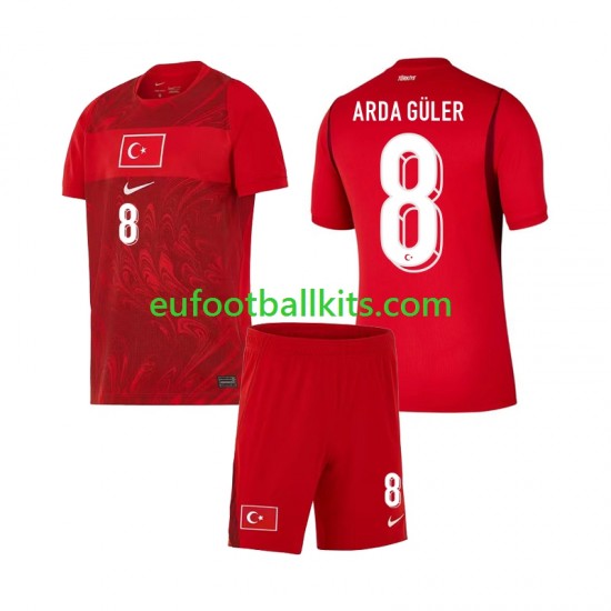 Turkey Arda Guler 8 Home Football Shirts World Cup 2026 Kids LS