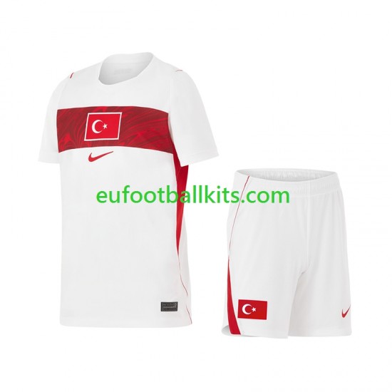 Turkey Away Football Shirts World Cup 2026 Kids LS