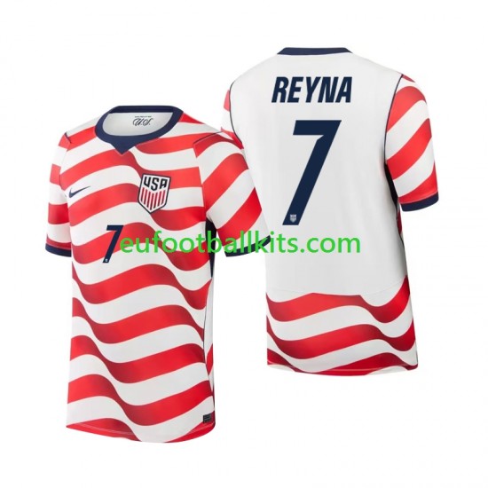USA Giovanni Reyna 7 Home Football Shirts World Cup 2026 Men LS