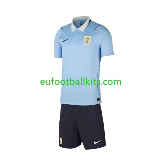 Uruguay Home Football Shirts World Cup 2026 Kids LS