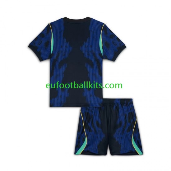 Brazil Away Football Shirts World Cup 2026 Kids LS