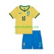 Brazil Vinicius Junior 10 Home Football Shirts World Cup 2026 Kids LS