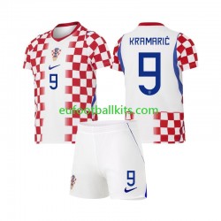 Croatia Andrej Kramaric 9 Home Football Shirts World Cup 2026 Kids LS