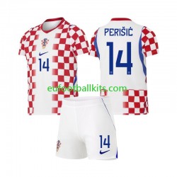 Croatia Ivan Perisic 14 Home Football Shirts World Cup 2026 Kids LS