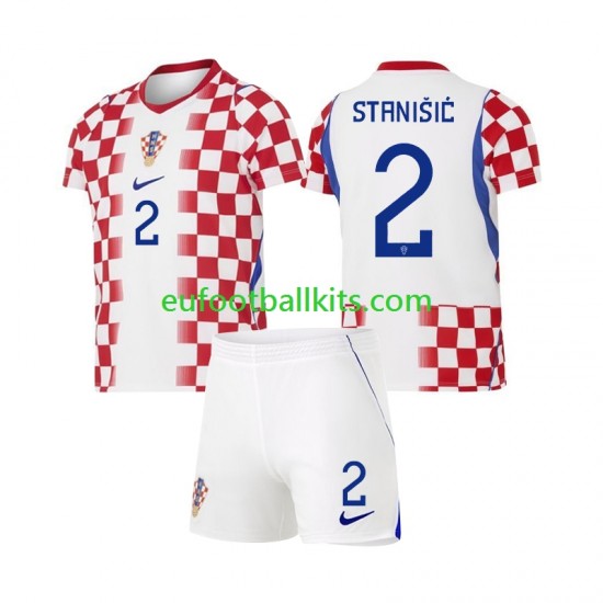 Croatia Josip Stanisic 2 Home Football Shirts World Cup 2026 Kids LS