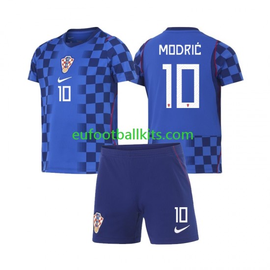 Croatia Luka Modric 10 Away Football Shirts World Cup 2026 Kids LS