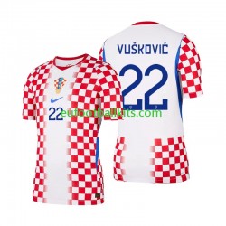 Croatia Luka Vuskovic 22 Home Football Shirts World Cup 2026 Men LS