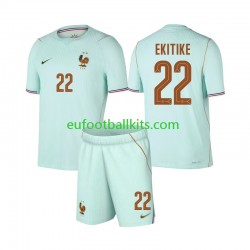 France Hugo Ekitike 22 Away Football Shirts World Cup 2026 Kids LS
