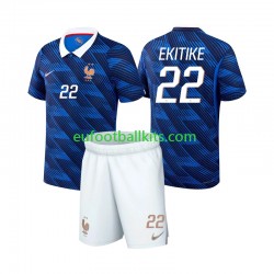 France Hugo Ekitike 22 Home Football Shirts World Cup 2026 Kids LS