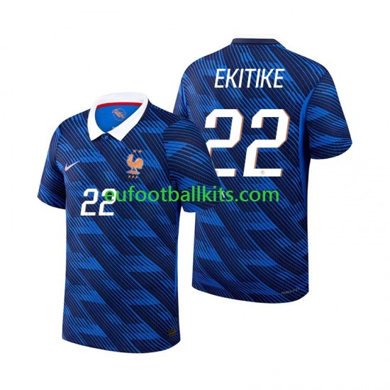 France Hugo Ekitike 22 Home Football Shirts World Cup 2026 Men LS