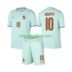 France Kylian Mbappe 10 Away Football Shirts World Cup 2026 Kids LS