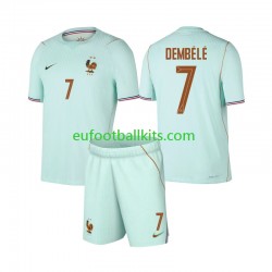 France Ousmane Dembele 7 Away Football Shirts World Cup 2026 Kids LS