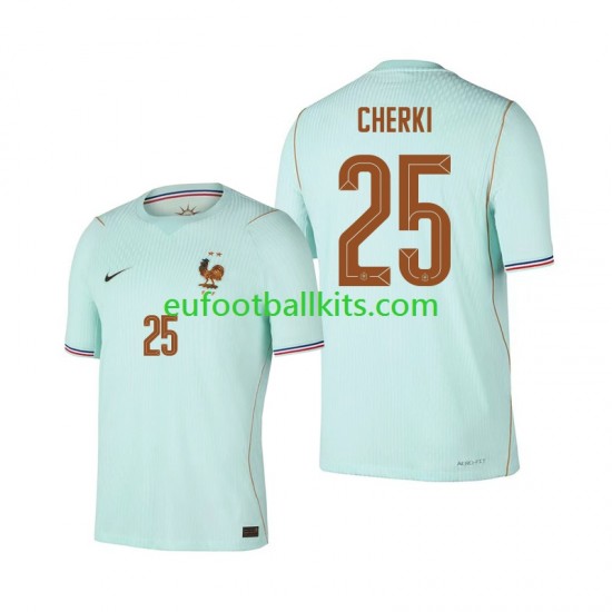 France Rayan Cherki 25 Away Football Shirts World Cup 2026 Men LS
