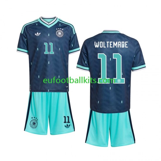 Germany Nick Woltemade 11 Away Football Shirts World Cup 2026 Kids LS