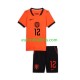 Netherlands Jeremie Frimpong 12 Home Football Shirts World Cup 2026 Kids LS
