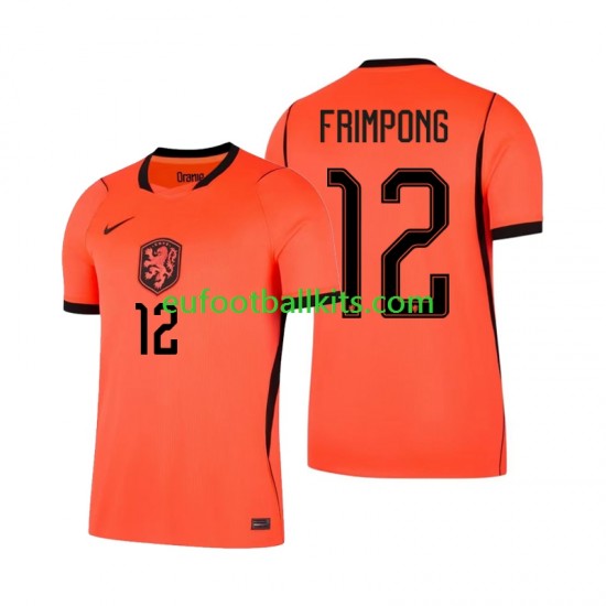 Netherlands Jeremie Frimpong 12 Home Football Shirts World Cup 2026 Men LS