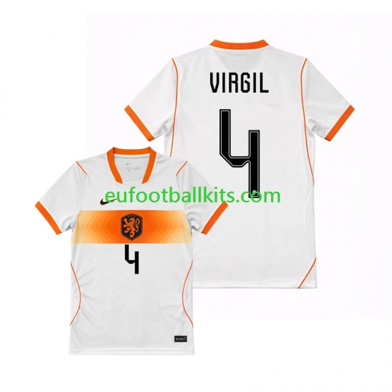 Netherlands Virgil van Dijk 4 Away Football Shirts World Cup 2026 Men LS