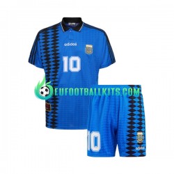 Argentina MARADONA 10 Retro Away Football Shirts 1994 Kids LS