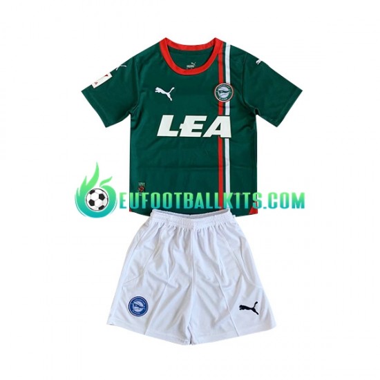 Deportivo Alaves Away Football Shirts 2023-2024 Kids LS