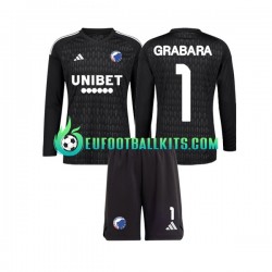 FC Copenhagen Goalkeeper GRABARA 1 Away Football Shirts 2023-2024 Kids SS