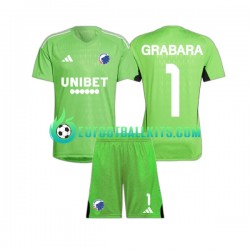 FC Copenhagen Goalkeeper GRABARA 1 Fourth Football Shirts 2023-2024 Kids LS