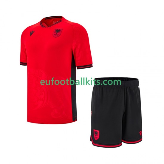 Albania Home Football Shirts 2025-2026 Kids LS