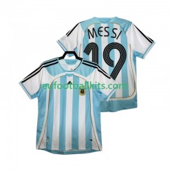 Argentina MESSI 19 Retro Home Football Shirts 2006 Men LS