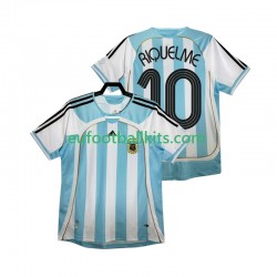 Argentina RIQUELME 10 Retro Home Football Shirts 2006 Men LS