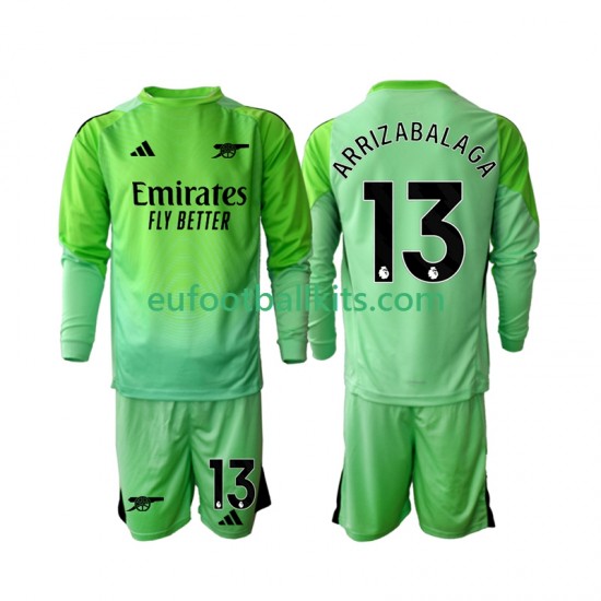 Arsenal Goalkeeper Kepa Arrizabalaga 13 Away Football Shirts 2025-2026 Kids SS