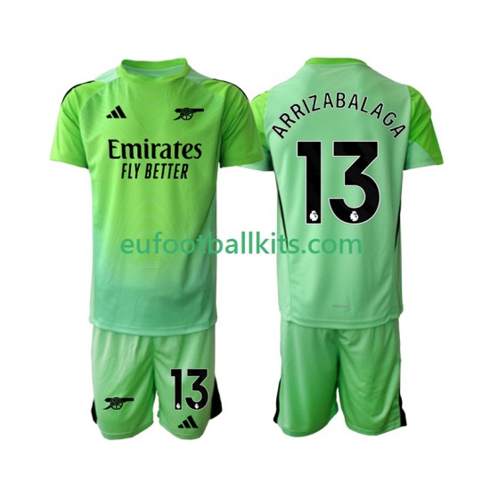 Arsenal Goalkeeper Kepa Arrizabalaga 13 Away Football Shirts 2025-2026 Kids LS