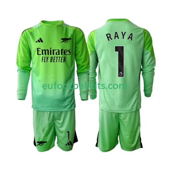 Arsenal Goalkeeper Raya 1 Away Football Shirts 2025-2026 Kids SS