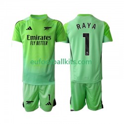 Arsenal Goalkeeper Raya 1 Away Football Shirts 2025-2026 Kids LS