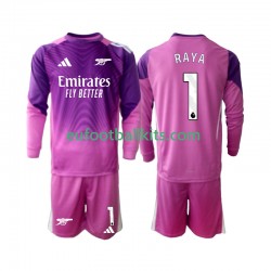 Arsenal Goalkeeper Raya 1 Third Football Shirts 2025-2026 Kids SS