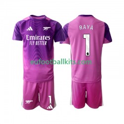 Arsenal Goalkeeper Raya 1 Third Football Shirts 2025-2026 Kids LS