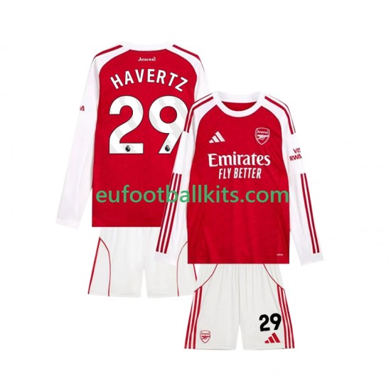 Arsenal Kai Havertz 29 Home Football Shirts 2025-2026 Kids SS