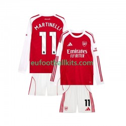 Arsenal Martin Zubimendi 11 Home Football Shirts 2025-2026 Kids LS