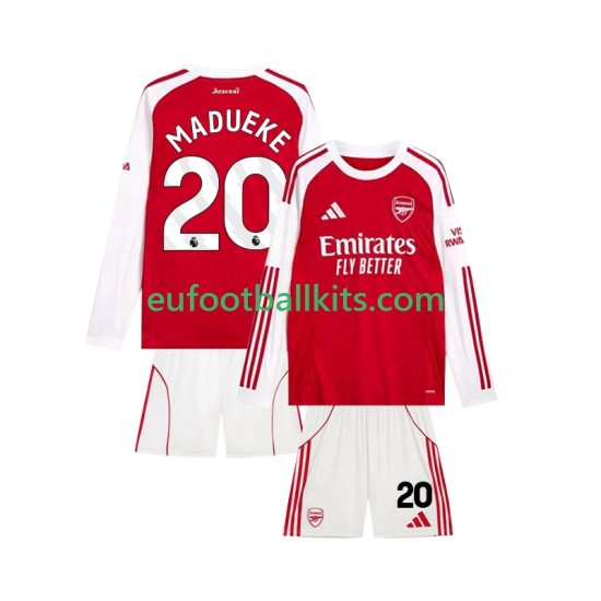 Arsenal Noni Madueke 20 Home Football Shirts 2025-2026 Kids SS