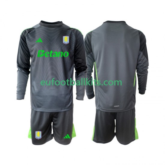 Aston Villa Goalkeeper Home Football Shirts 2025-2026 Kids SS