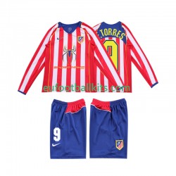 Atletico Madrid F TORRES 9 Retro Home Football Shirts 2004 2005 Kids SS