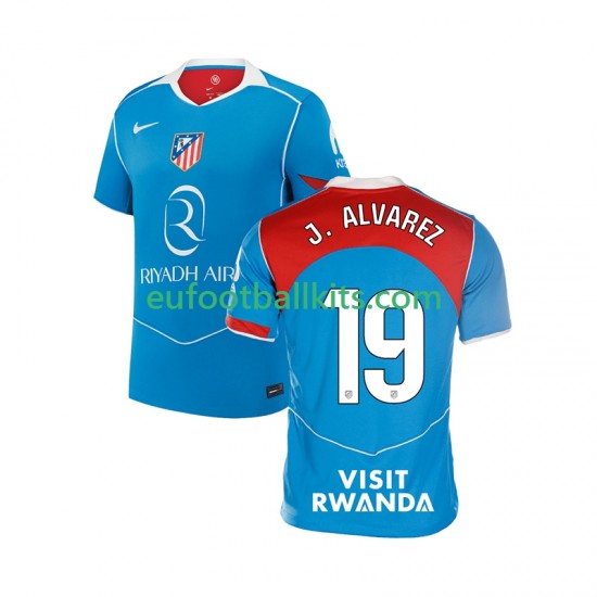 Atletico Madrid Julian Alvarez 19 Third Football Shirts 2025-2026 Men LS