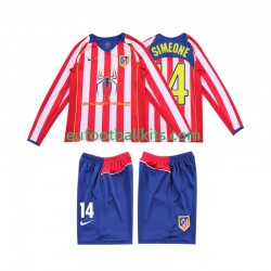 Atletico Madrid SIMEONE 14 Retro Home Football Shirts 2004 2005 Kids SS