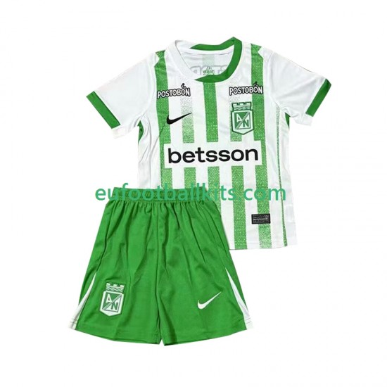 Atletico Nacional Home Football Shirts 2025 Kids LS