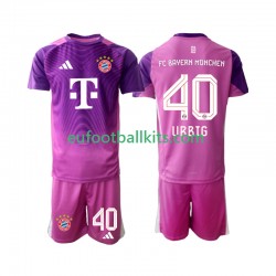 Bayern Munich Goalkeeper Jonas Urbig 40 Fourth Football Shirts 2025-2026 Kids LS