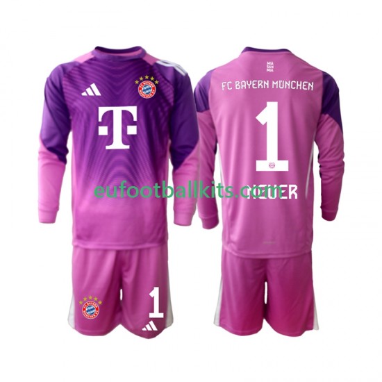 Bayern Munich Goalkeeper Manuel Neuer 1 Fourth Football Shirts 2025-2026 Kids SS