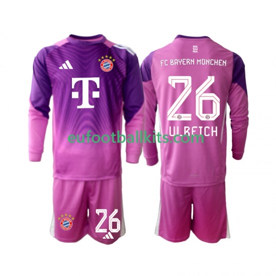 Bayern Munich Goalkeeper Sven Ulreich 26 Fourth Football Shirts 2025-2026 Kids SS