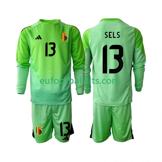 Belgium Goalkeeper Matz Sels 13 Home Football Shirts 2025 Kids SS