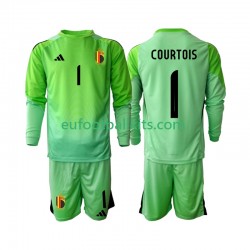 Belgium Goalkeeper Thibaut Courtoi 1 Home Football Shirts 2025 Kids SS