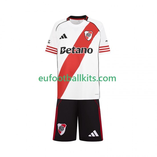 CA River Plate Home Football Shirts 2025-2026 Kids LS